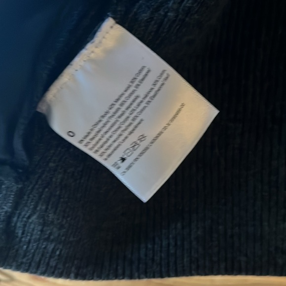 Lululemon Merino Wool-Blend Ribbed Long Wrap Sweater - Heathered Black, Size 0 - Picture 5 of 5